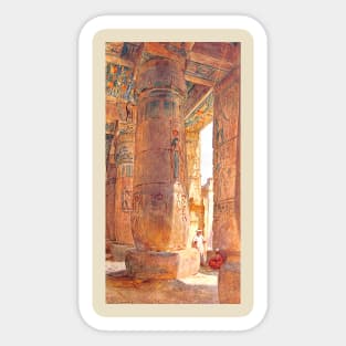 In The Temple Of Ramses III, Medinet Habu in Egypt Sticker